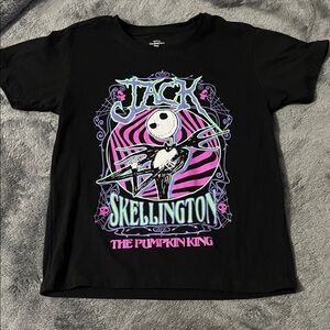 Disney Black and Purple Jack Skellington Kids Tee